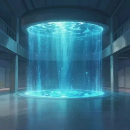 anime background clean neat clarity professional visual development set design, large hall, dim painterly lighting volumetric aquatics, impasto, trending on pixiv