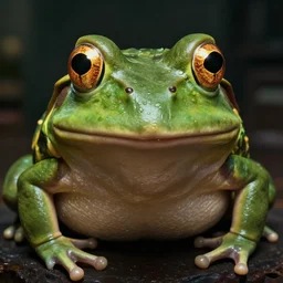 hyperrealistic mixed media image of info wars alex jones looks like a ( ( ( bullfrog ) ) ), stunning 3 d render inspired art by xiang duan and thomas eakes and greg rutkowski, perfect facial symmetry, hyper realistic texture, highly detailed realistic attributes and atmosphere, dim volumetric cinematic lighting, 8 k octane render, post - processing, masterpiece,