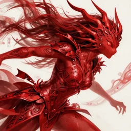 ability of haste, red color scheme, magnificent, close up, details, sharp focus, elegant, highly detailed, illustration, by Jordan Grimmer and greg rutkowski and PiNe(パイネ) and 薯子Imoko and 香川悠作 and wlop and maya takamura, intricate, beautiful, Trending artstation, pixiv, digital Art