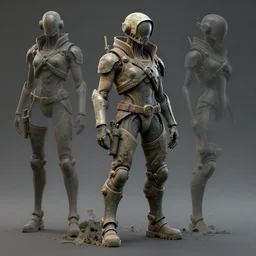 Link in biopunk settings, concept art, 3d render, detailed