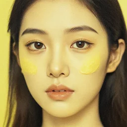 “ lemon woman face textured”