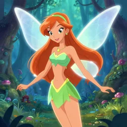 fairy in the art style of ignio straffi Winx club series