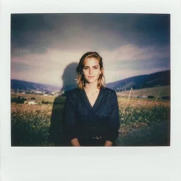 polaroid of emma watson as a mother candid shots by Tarkovsky