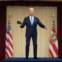 joe biden marionette puppet strings