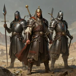 ultra high resolution mongol warlords by greg rutkowski and artgerm