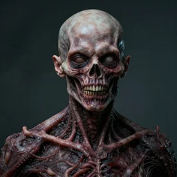 Portrait by H.R.Giger of Alexei Navalny degraded abomination, photo-realistic, 2K, highly detailed, bioart, bodyhorror