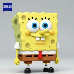 medium portrait photo of spongebob, zeiss, nikon, canon, professional