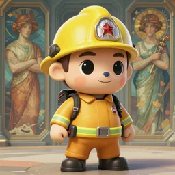 Fireman sam, sci-fi, highly detailed, digital painting, artstation, concept art, smooth, sharp focus, illustration, art by artgerm and greg rutkowski and alphonse mucha
