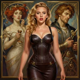 scarlett johansson, pinup, league of legends, intricate, highly detailed, digital painting, hyperrealistic, artstation, concept art, smooth, sharp focus, illustration, Unreal Engine 5, 8K, art by artgerm and greg rutkowski and alphonse mucha, by Jesper Ejsing