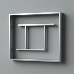 rectangle form variation, contemporary art, simple, silver steel, trending on behance, keyshot 1 1