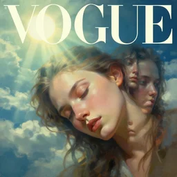 3 d, sci - fi, morning, sleepy fashion model face, sun, cinematic, clouds, sun rays, vogue cover style, poster art, light green and deep blue mood, realistic painting, intricate oil painting, high detail, figurative art, multiple exposure, poster art, 3 d, by tooth wu and wlop and beeple and greg rutkowski