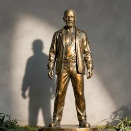 Jesse Pinkman from breaking bad as a bronze statue