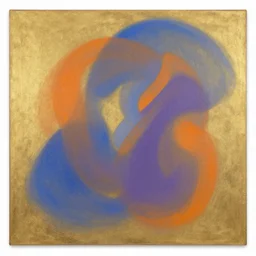 an original painting by remedios varo, uses gold, airy, blue, orange and violet as colors - 9