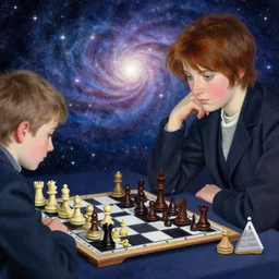 chess tournament, ukiyo - e, mary stevenson cassatt, galactic light colors