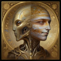 asymmetry!! portrait of jupiter alien in the style of horizon zero dawn, machine face, intricate, elegant, highly detailed, digital painting, artstation, concept art, smooth, sharp focus, illustration, art by artgerm and greg rutkowski and alphonse mucha, 8 k