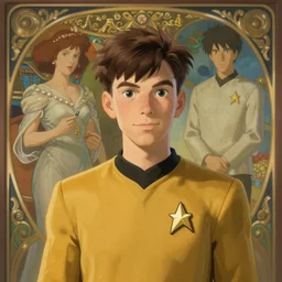 cute star trek officer kai havertz, natural lighting, path traced, highly detailed, high quality, digital painting, by don bluth and ross tran and studio ghibli and alphonse mucha, artgerm
