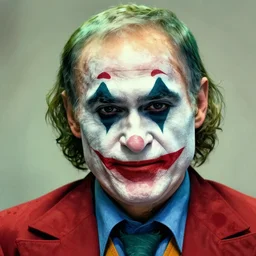 portrait of Benjamin Netanyahu as the Joker by Jim Lee