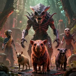 and if i only could, i'd make a deal with god,, stranger things, demodog, demogorgon, mindflayer, cinematic, highly detailed, photorealistic, volumetric lighting