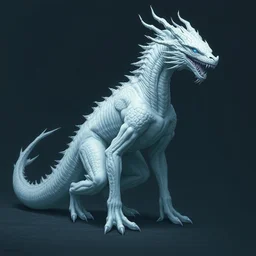 blue eye white dragon, fatalis, full body concept, by beksinski