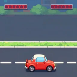 old school 2 d car game