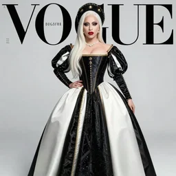 lady gaga photoshoot styled by nick knight posing renaissance themed, vogue magazine, Highly realistic. High resolution. Highly detailed. Dramatic. 8k.4k.