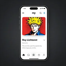 Incredible UX design overview for an image sharing app by Roy Lichtenstein