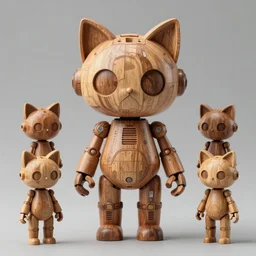 8 _ k _ octan _ advertising _ detailed _ photo _ a _ totally _ wooden _ sculpture _ collection _ art _ toys _ on _ feet _ very _ cute _ cyborg _ zen _ with _ cat _ ears _ cyberpunk _ - h _ 7 6 8 _ - c _ 1 4. 0 _ - n _ 4 _ - g