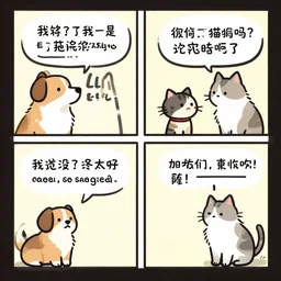a funny comic strip about dogs and cats