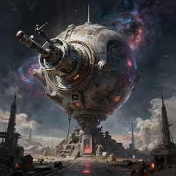 a machine that can reset the universe. fantasy, sense of awe, hard science, digital art by greg rutkowski and simon stalenhag, trending on artstation