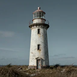 abandoned lighthouse matte painting