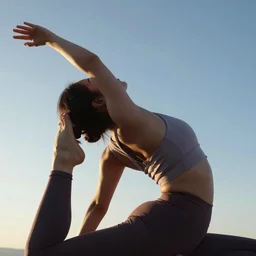 the terminatpr is doing yoga. close - up, beautiful sky, volumetric lighting, sharp focus, ultra detailed, cgsociety - w 1 0 2 4 - n 8 - i