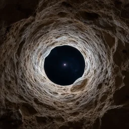 space in a geode portal to space, detailed, featured, noneuclidian