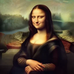 A badass photo of monalisa in transformer movie, 50 mm, 8K, film render, extremely detailed, rendered in Octane, award winning photography