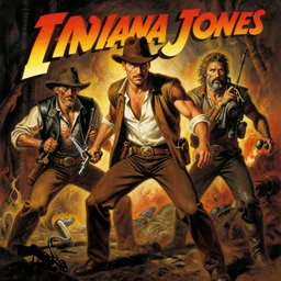 indiana jones and the temple of doom, theatrical, hyperdetailed, painting by gaston bussiere, craig mullins, j. c. leyendecker, tom of finland