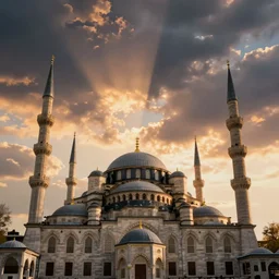 istanbul, cinematic view, epic sky, detailed, concept art, low angle, high detail, warm lighting, volumetric, godrays, vivid, beautiful, trending on artstation, by jordan grimmer, huge scene, art greg rutkowski