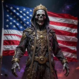 billionaire american flag scariest horror nightmare by horiyoshi iii, digital art, deepdream cosmic, 3 d high definition, trending on artstation, photorealistic, high resolution, 8 k, octane, hyper detailed, trending on deviantart insane details, intricate, elite, ornate, elegant trend, highly detailed and intricate, sharp focus, photography, unreal engine