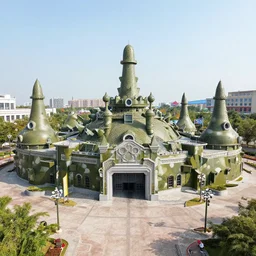 a military installation disguised to look like a theme park,