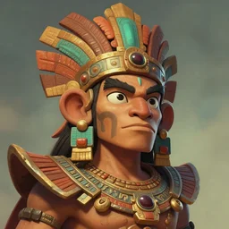 cartoon portrait of quetzalcoatl, the aztec god, highly detailed illustration, masterpiece, epic, ilvya kuvshinov, rossdraws, matte painting