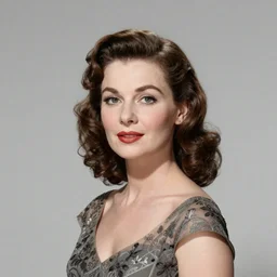 a portrait of an elegant lady, 1950s