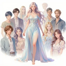 ethereal goddess, pastel palette knife, extremely detailed, sharp focus, wide view, full body shot, smooth, digital illustration, by craig mullins, james jean, by rossdraws, frank franzzeta, mcbess, sakimichan, brosmin, danton fadeev, steve simpson