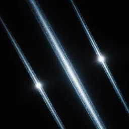 c - beams glittering in the dark near the tannhauser space portal, blade runner, ridley scott