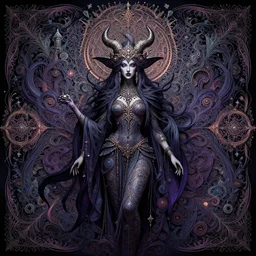 psychadelic witch, hyper detailed, flowing psychadelic background intricate and detailed, ornate 8 k gorgeous intricate detailed