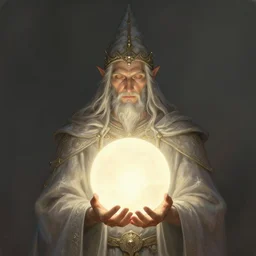 a wizard holding a giant light orb, diffuse lighting, fantasy, intricate, elegant, highly detailed, lifelike, photorealistic, digital painting, artstation, illustration, concept art, smooth, sharp focus, naturalism, trending on byron's - muse, by greg rutkowski and greg staples
