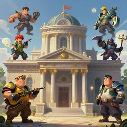 photo cartoon illustration comics manga painting of courthouse : 6 fantasy, digital painting, unreal engine, 8 k, volumetric lighting, contrast by feng zhu, 3 d alejandro alvarez alena aenami artworks in 4 k beeple, by thomas kinkade hearstone league of legends dofus overwatch