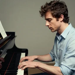 Matt Le blanc playing classical piano