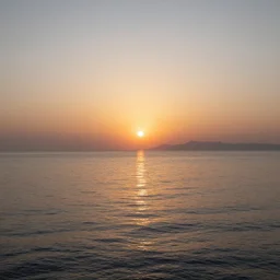 sunrise over water, photographed with canon ef 1 4 mm f / 2. 8 l, landscape photography, fine art