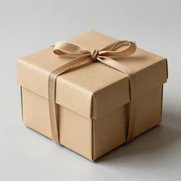vintage craft paper gift box, old school