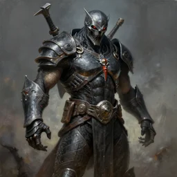 doom slayer painted by beksinski, 4k painting detailed