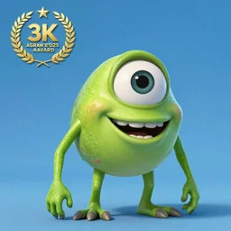 Aesthetically pleasing, Pixar’s newt, happy, funny, silly digital concept art by Disney Pixar, high definition, 8K, award winning, trending, featured.