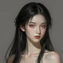 gallent blackhaired girl portrait, sci-fi face, elegant, highly detailed, digital painting, artstation, concept art, smooth, sharp focus, illustration, art by artgerm and greg rutkowski and alphonse mucha